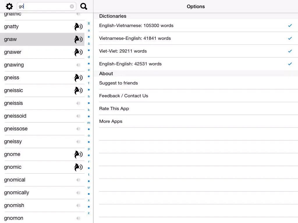 Bamboo Dict English-Vietnamese All In One iPad  স্ক্রিনশট