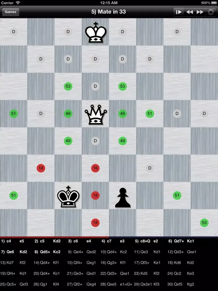 Zrzuty ekranu Koala - Chess Endgame 3-4 Men iPad 