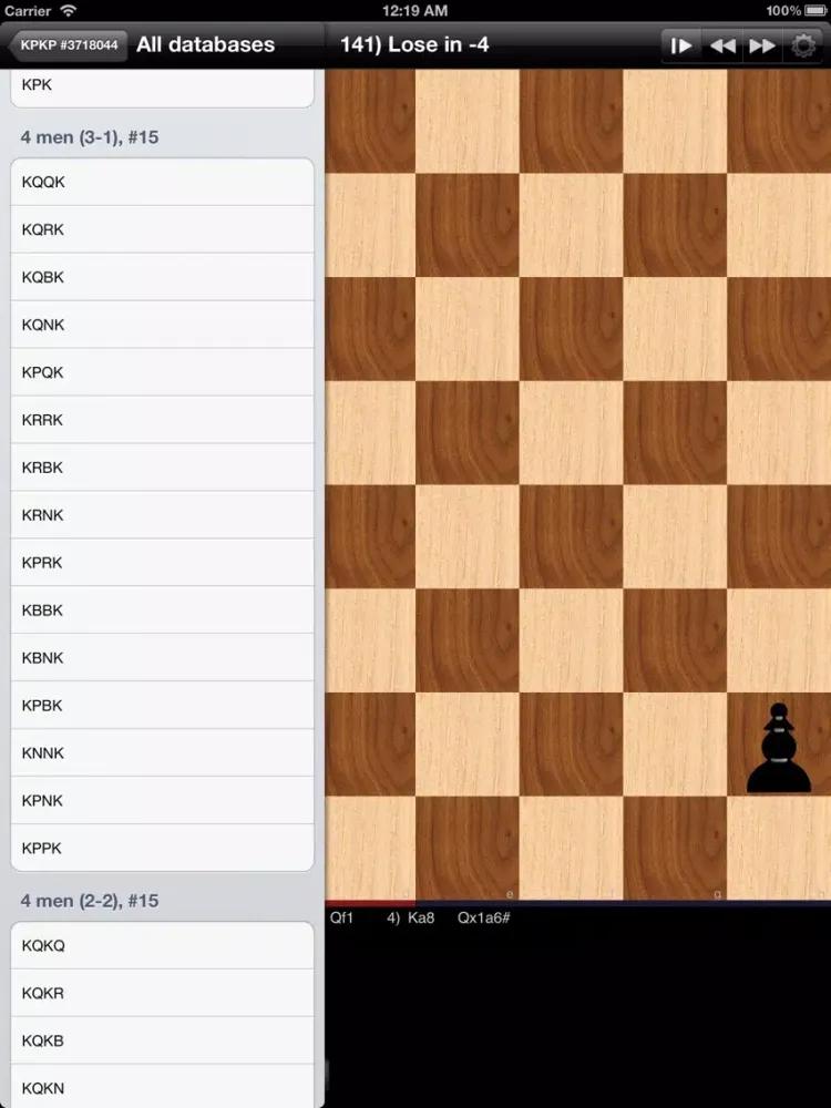 Zrzuty ekranu Koala - Chess Endgame 3-4 Men iPad 