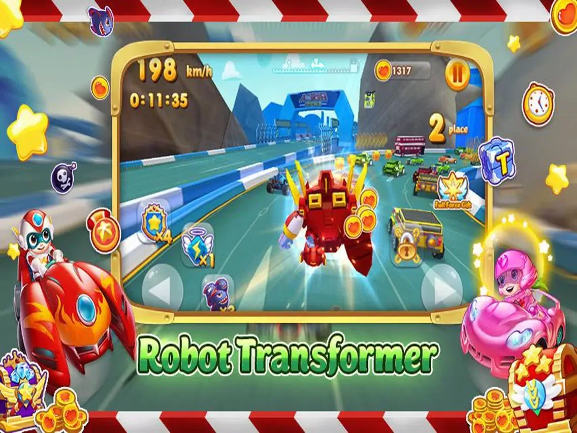 Capturas de pantalla de Happy Superman Car Racing iPad 