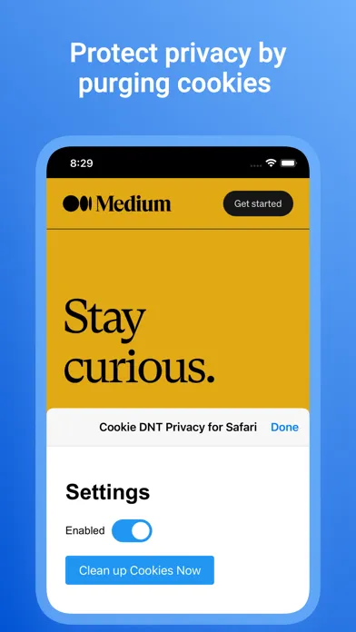 Cookie DNT Privacy for Safari 스크린샷