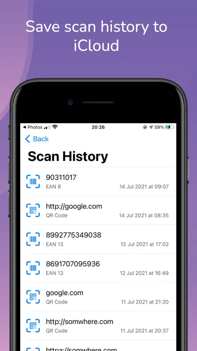 Capturas de pantalla de Scan - Qrscan Code Reader