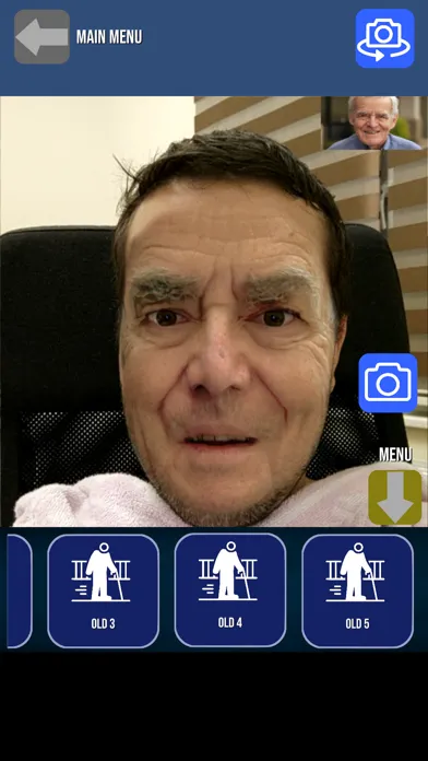 Tangkapan skrin Future Old Age Predict