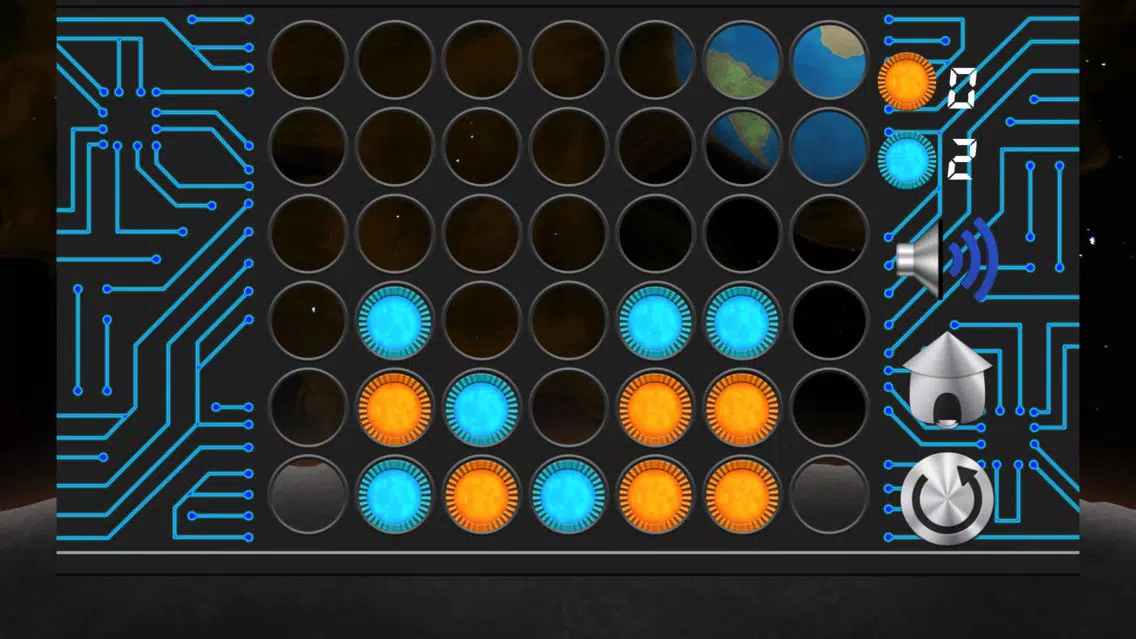 Screenshot di 4 in a row from x-ray game
