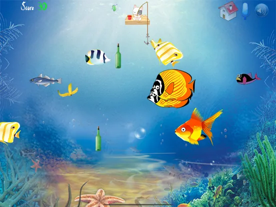 Cute Cat Fishing iPad  Screenshots