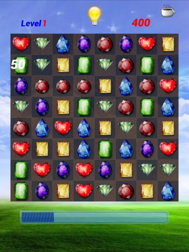 Jewels Match-3 iPad  سکرین شاٹس
