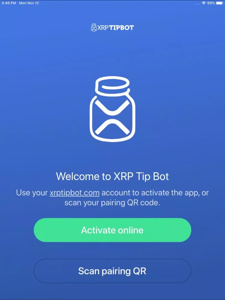 XRP Tip Bot iPad  स्क्रीनशॉट