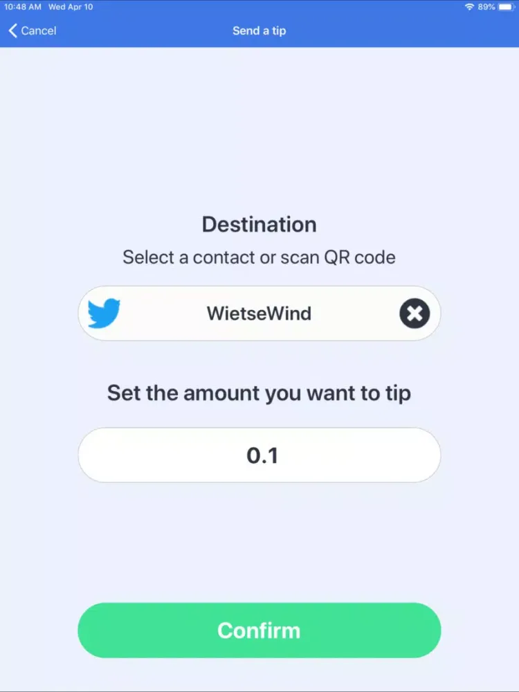 XRP Tip Bot iPad  स्क्रीनशॉट