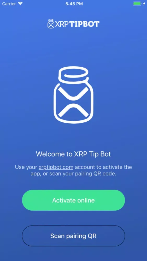 XRP Tip Bot स्क्रीनशॉट
