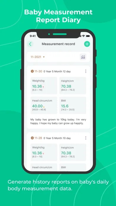 Capturas de pantalla de iMoni Health - track your body