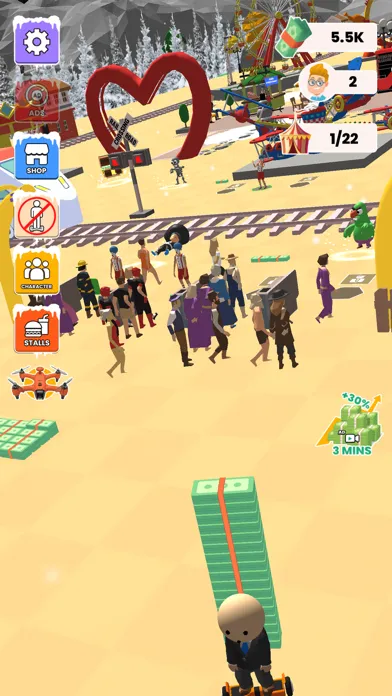 Theme Park Idle Tycoon Games स्क्रीनशॉट