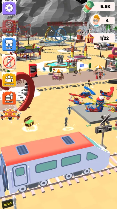 Theme Park Idle Tycoon Games स्क्रीनशॉट