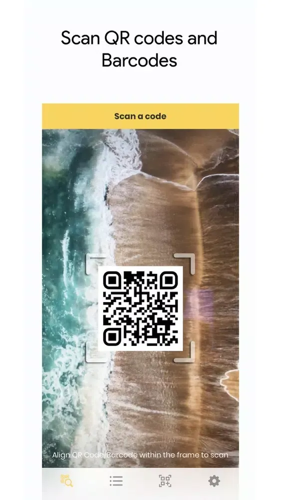 Скриншоты QRCode/Barcode Scanner