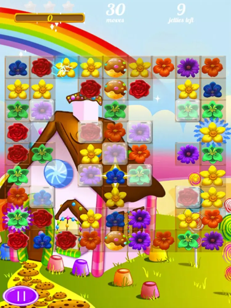 Extreme Match - 3 flowers game iPad 應用截圖
