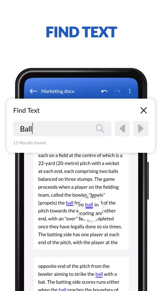 DOCX Editor: PDF, DOC, XLSX Screenshots