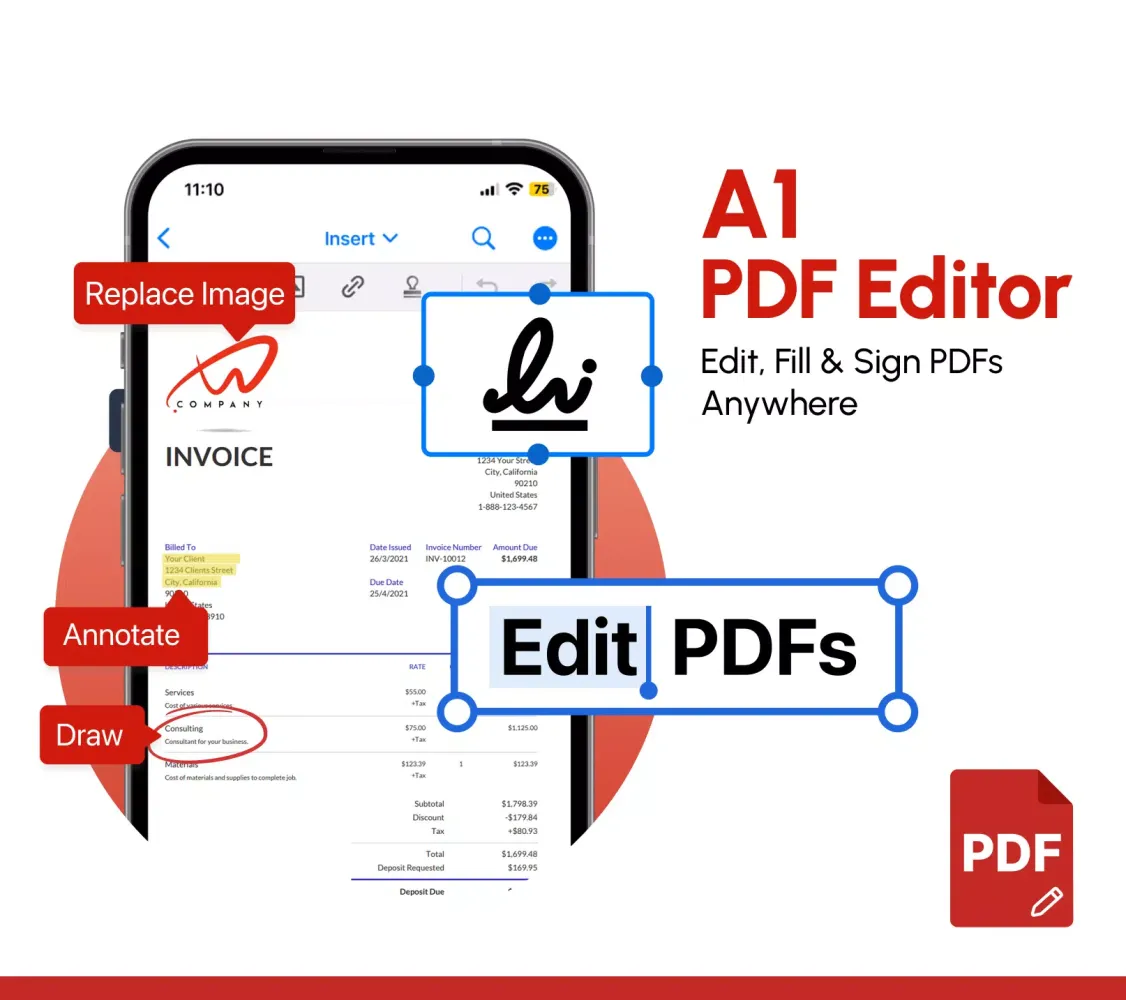 ภาพหน้าจอของ PDF Editor: Edit PDF, Sign PDF