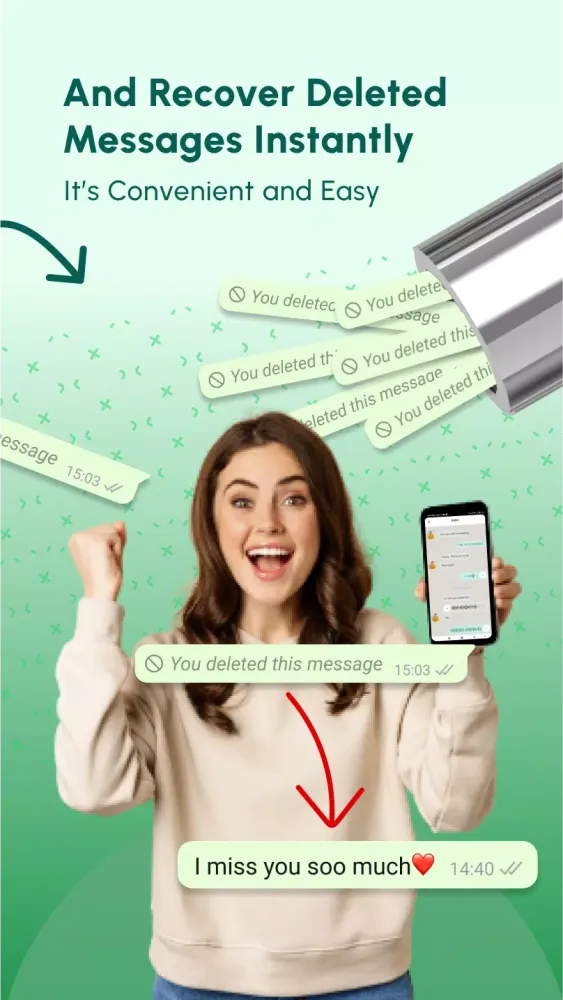 Deleted Messages Recovery App Screenshots