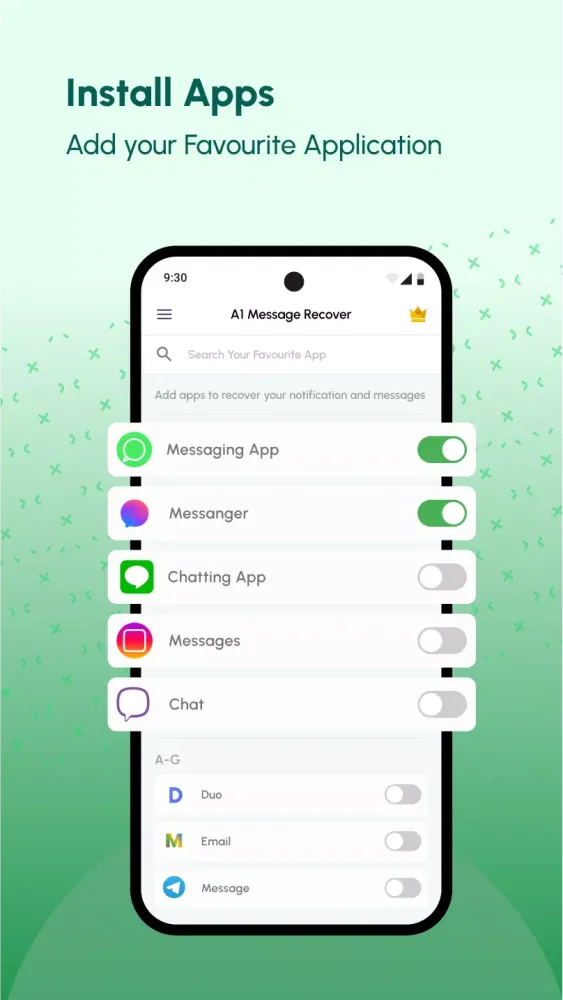 Deleted Messages Recovery App Screenshots