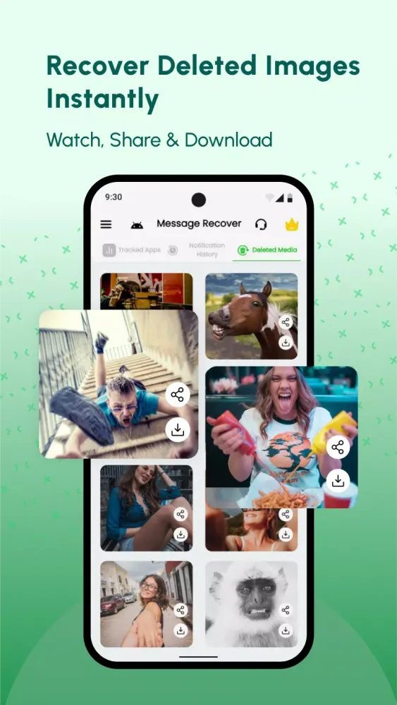 Deleted Messages Recovery App Screenshots