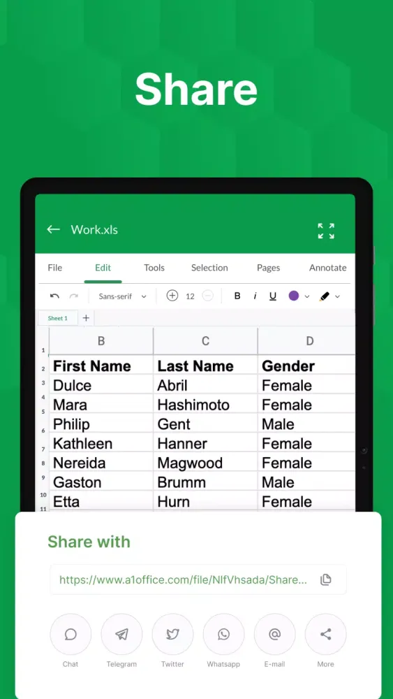 XLSX Viewer: XLS Reader Screenshots