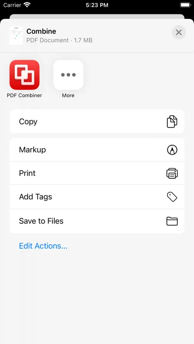 PDF Combiner - file merger應用截圖