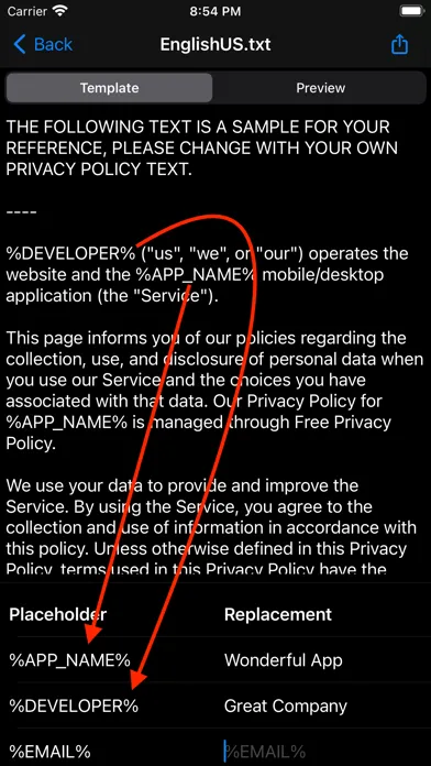 Privacy Policy Maker Screenshots