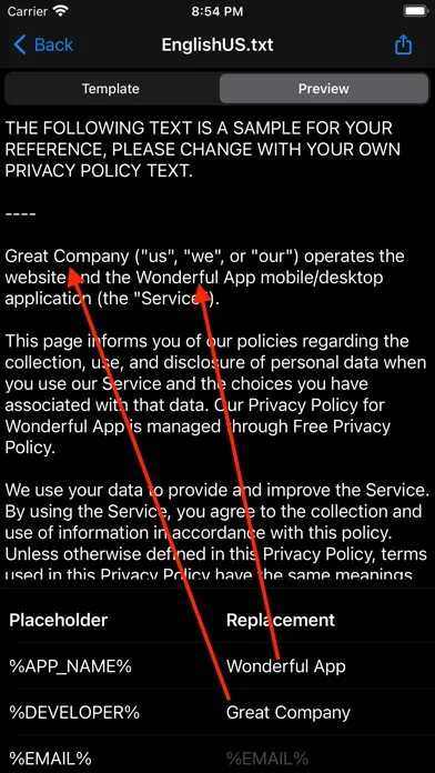 Privacy Policy Maker Screenshots