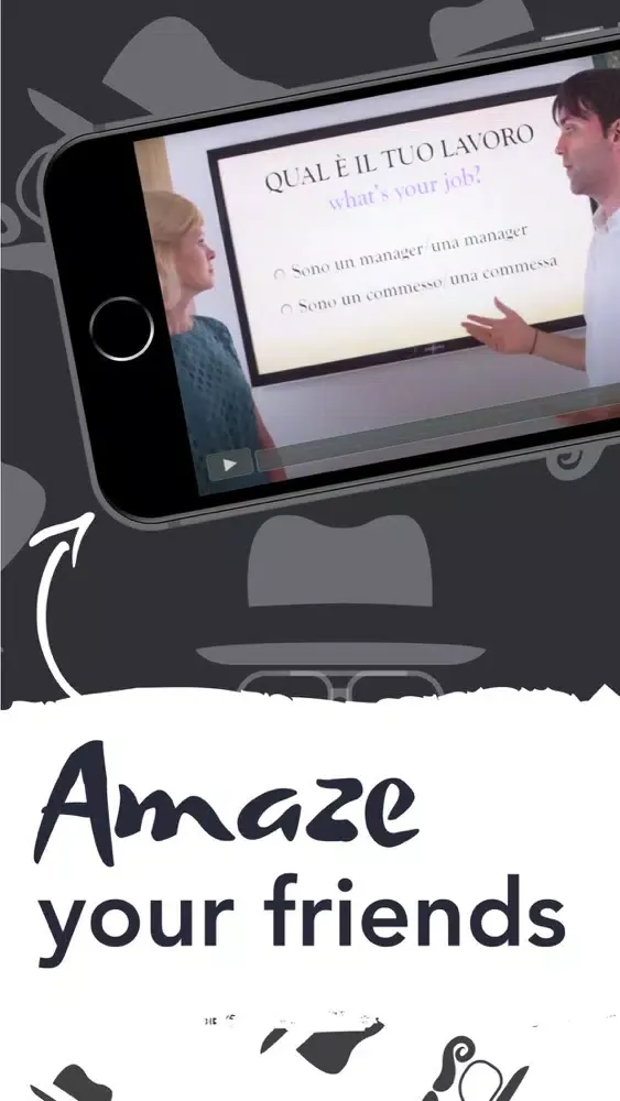 Capturas de tela do Learn Italian Italy Languages