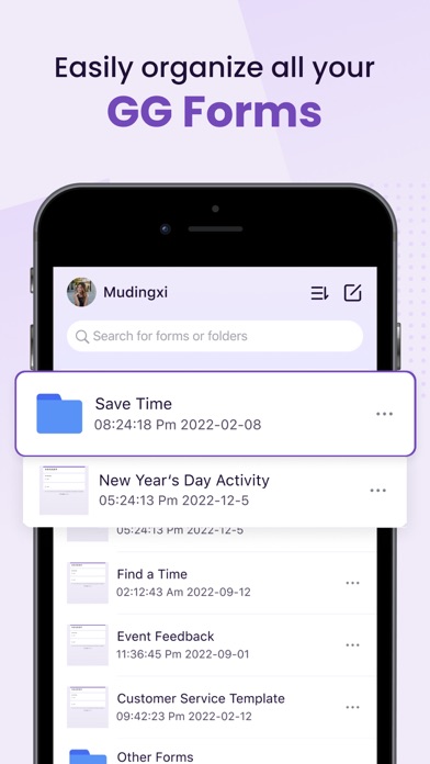 ภาพหน้าจอของ Forms App for Google Docs