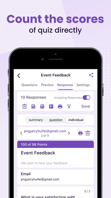 ภาพหน้าจอของ Forms App for Google Docs