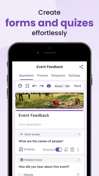 Screenshot di Forms App for Google Docs