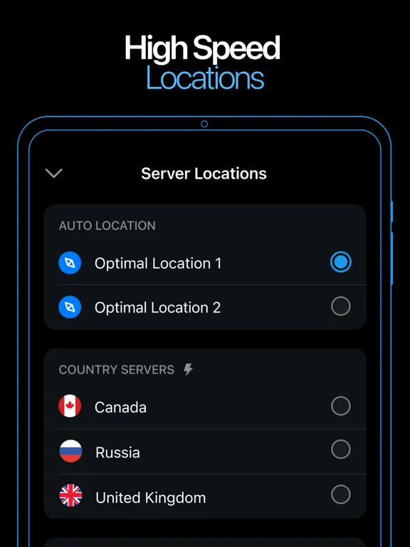 صور VPN - FastVPN iPad 