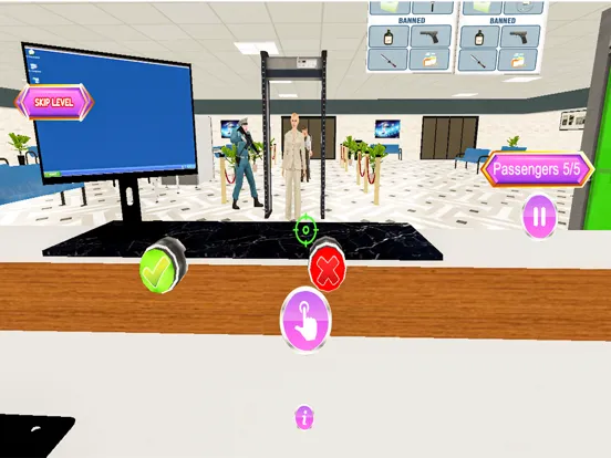 Capturas de tela do Airport Security Force Game 21 iPad 