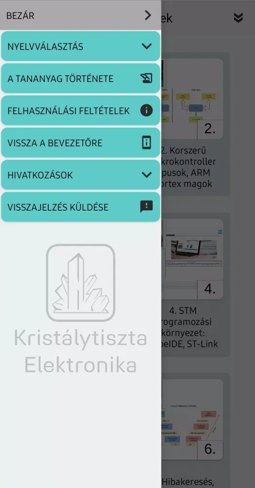 Capturas de tela do Crystal Clear Electronics