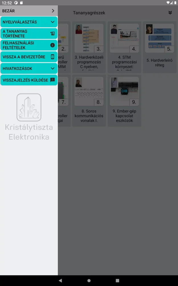 Capturas de tela do Crystal Clear Electronics