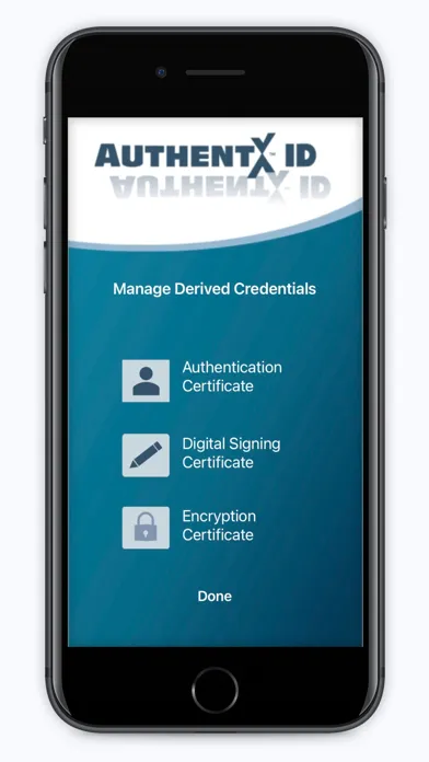 AuthentX ID for BlackBerry سکرین شاٹس