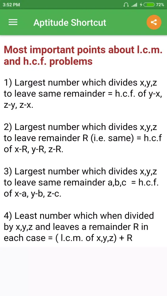 Aptitude Shortcut Screenshots