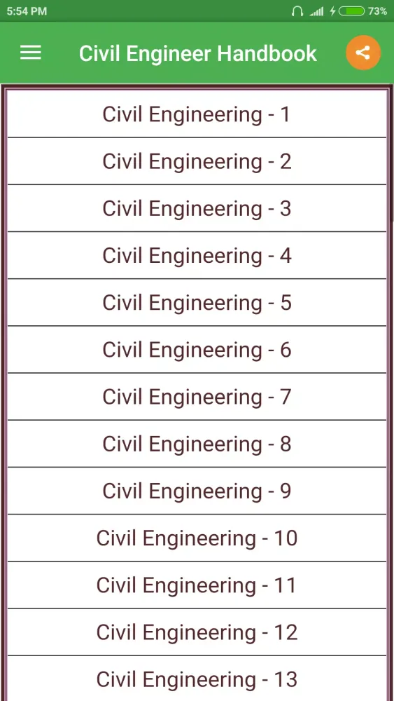 Screenshot di Civil Engineer Handbook