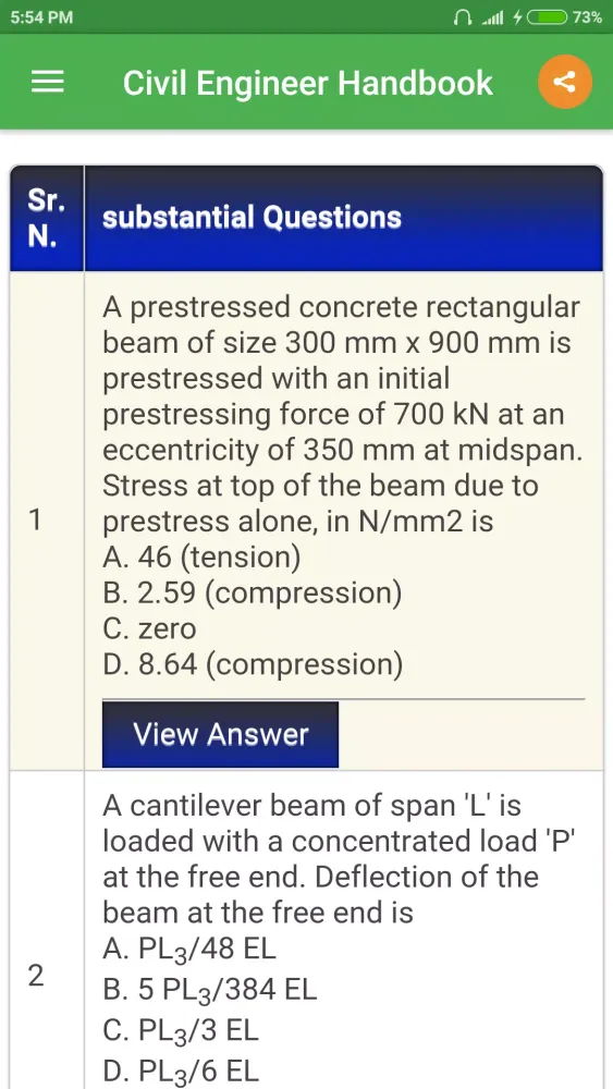 Screenshot di Civil Engineer Handbook