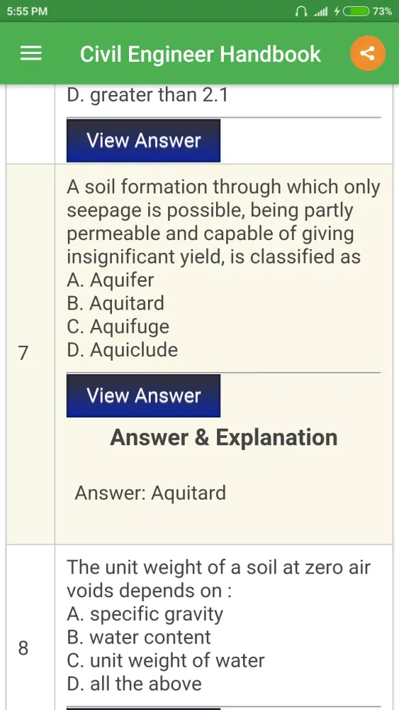 Screenshot di Civil Engineer Handbook
