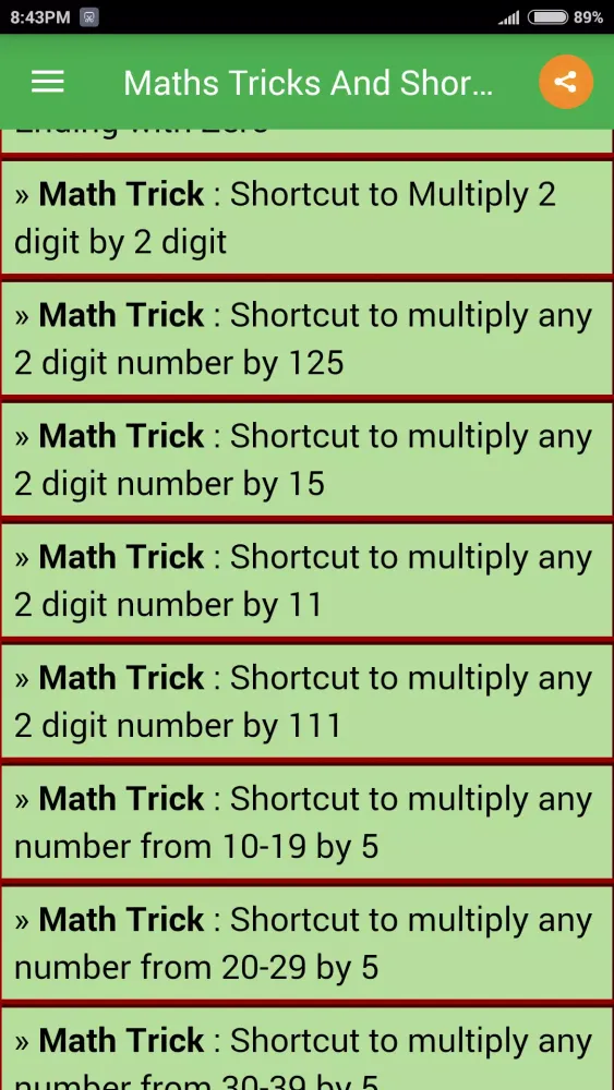 Maths Tricks And Shortcuts应用截图
