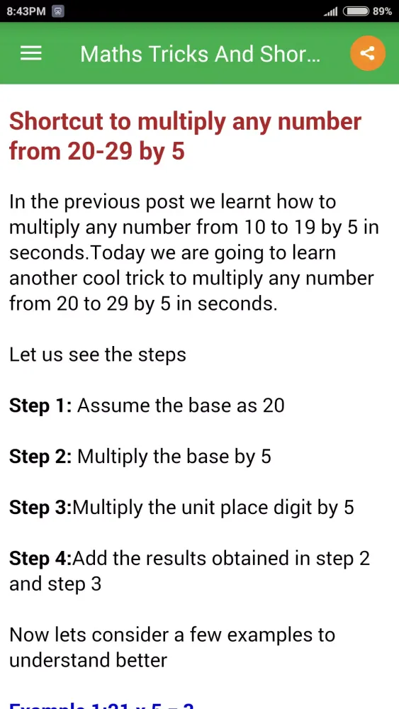 Maths Tricks And Shortcuts应用截图