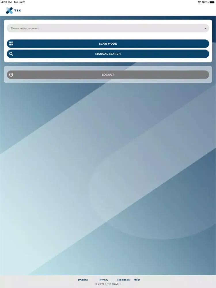X-TIX Ticket Scanner iPad  스크린샷