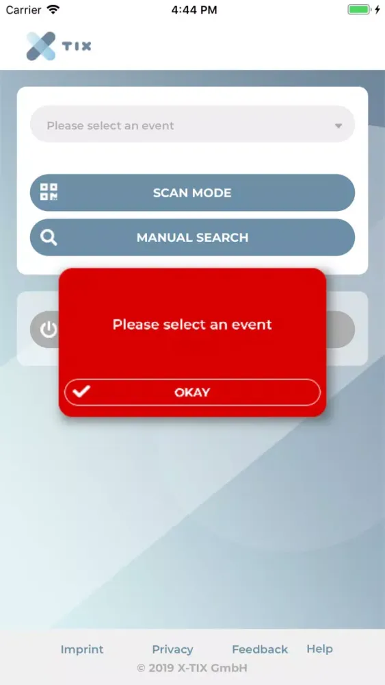 X-TIX Ticket Scanner 스크린샷