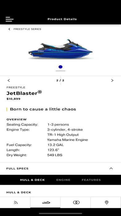 Zrzuty ekranu Yamaha WaveRunners