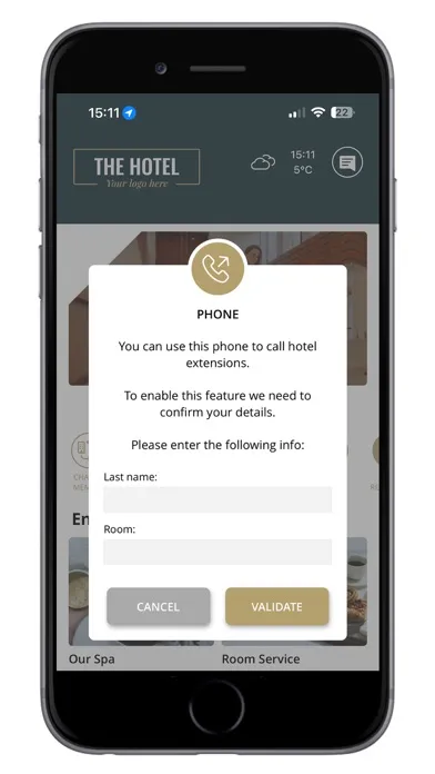 ภาพหน้าจอของ Nonius Mobile Guest App