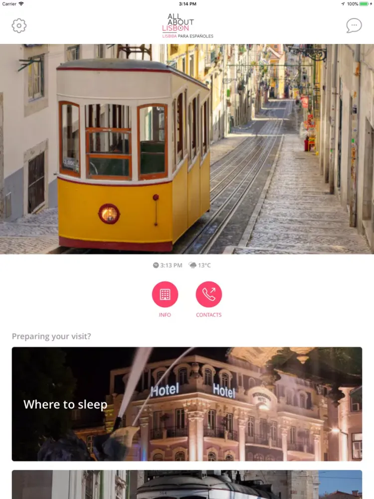 Ảnh chụp màn hình của All About Lisbon iPad 
