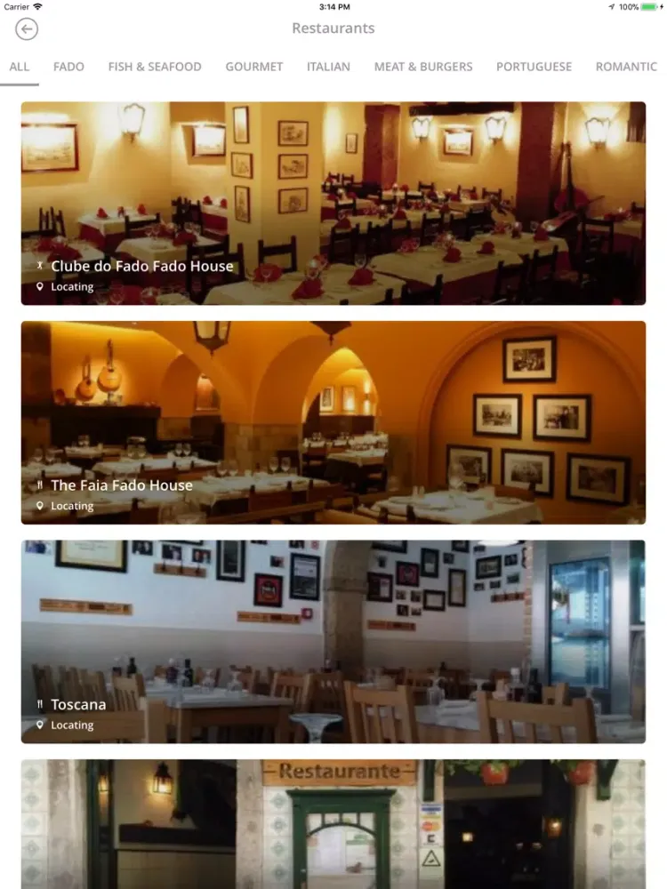 Ảnh chụp màn hình của All About Lisbon iPad 