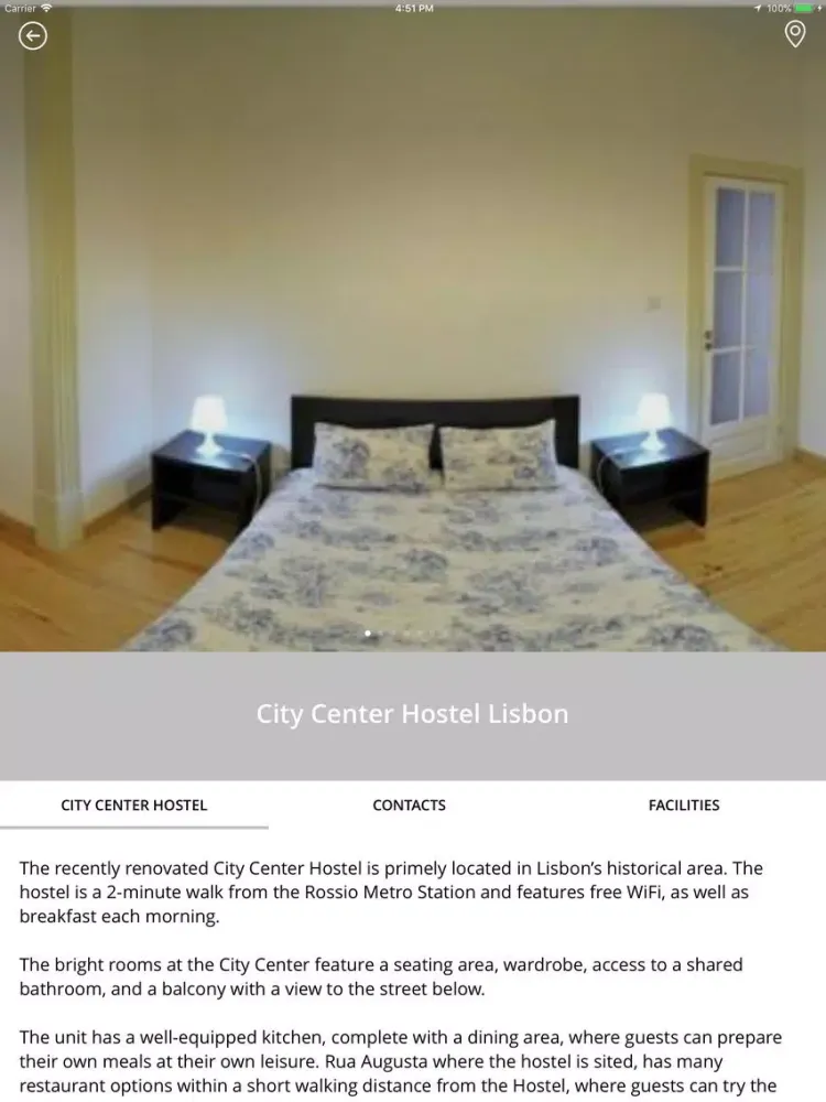 City Center Hostel Lisbon iPad 应用截图
