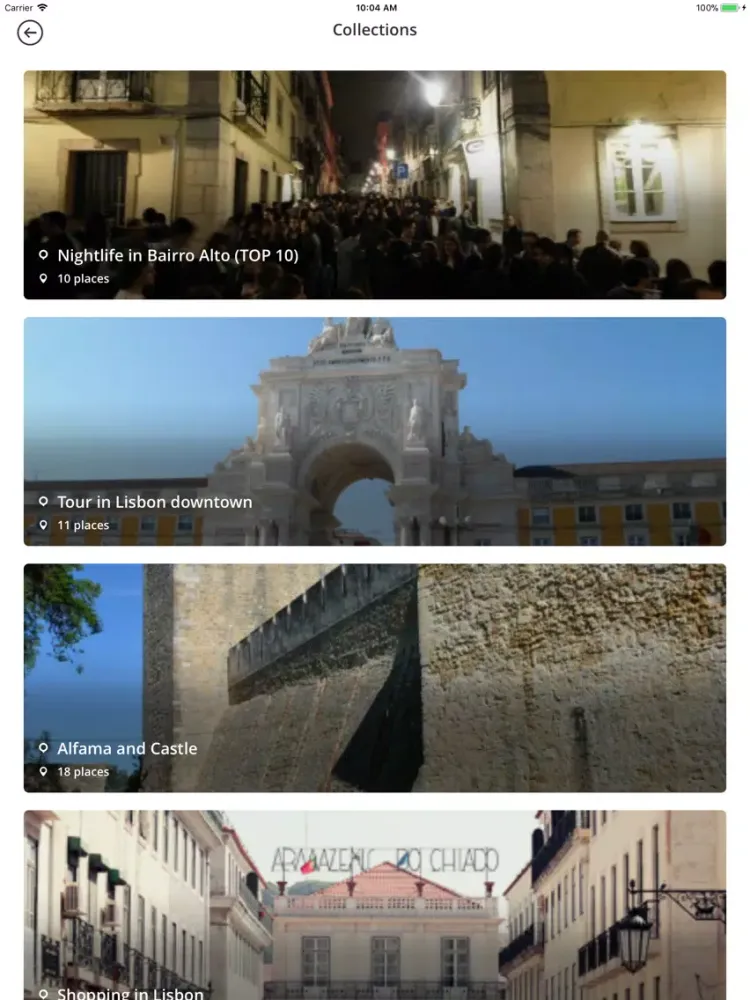 Capturas de pantalla de Vistas de Lisboa iPad 
